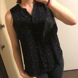 Apt. 9 Sleeveless Button Up Blouse